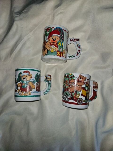 3 mugs rares vintage annee 1980 250ml Dourdan (91)