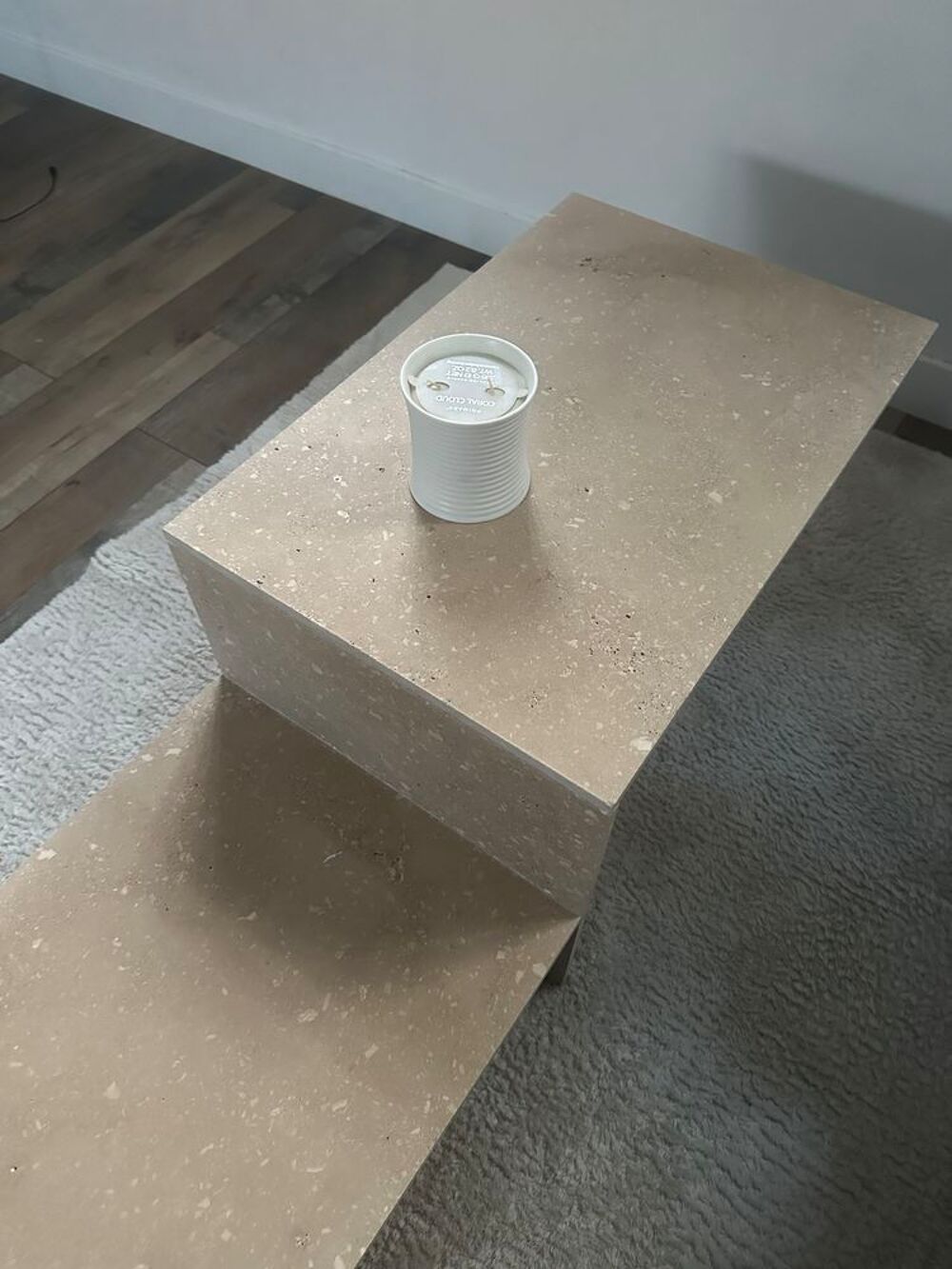 Table basse en travertin Meubles