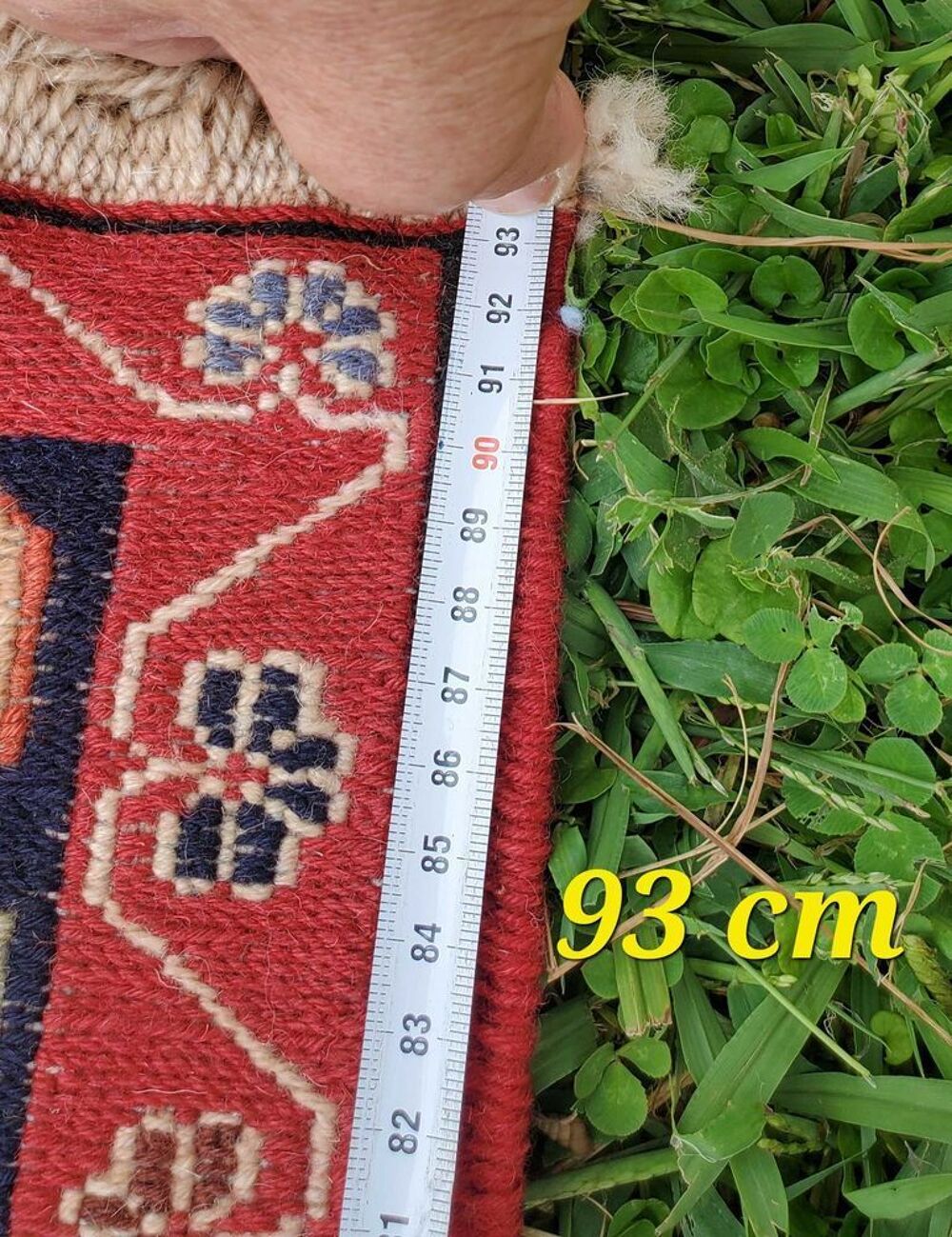 SOUMAK tapis laine nou&eacute; main Décoration
