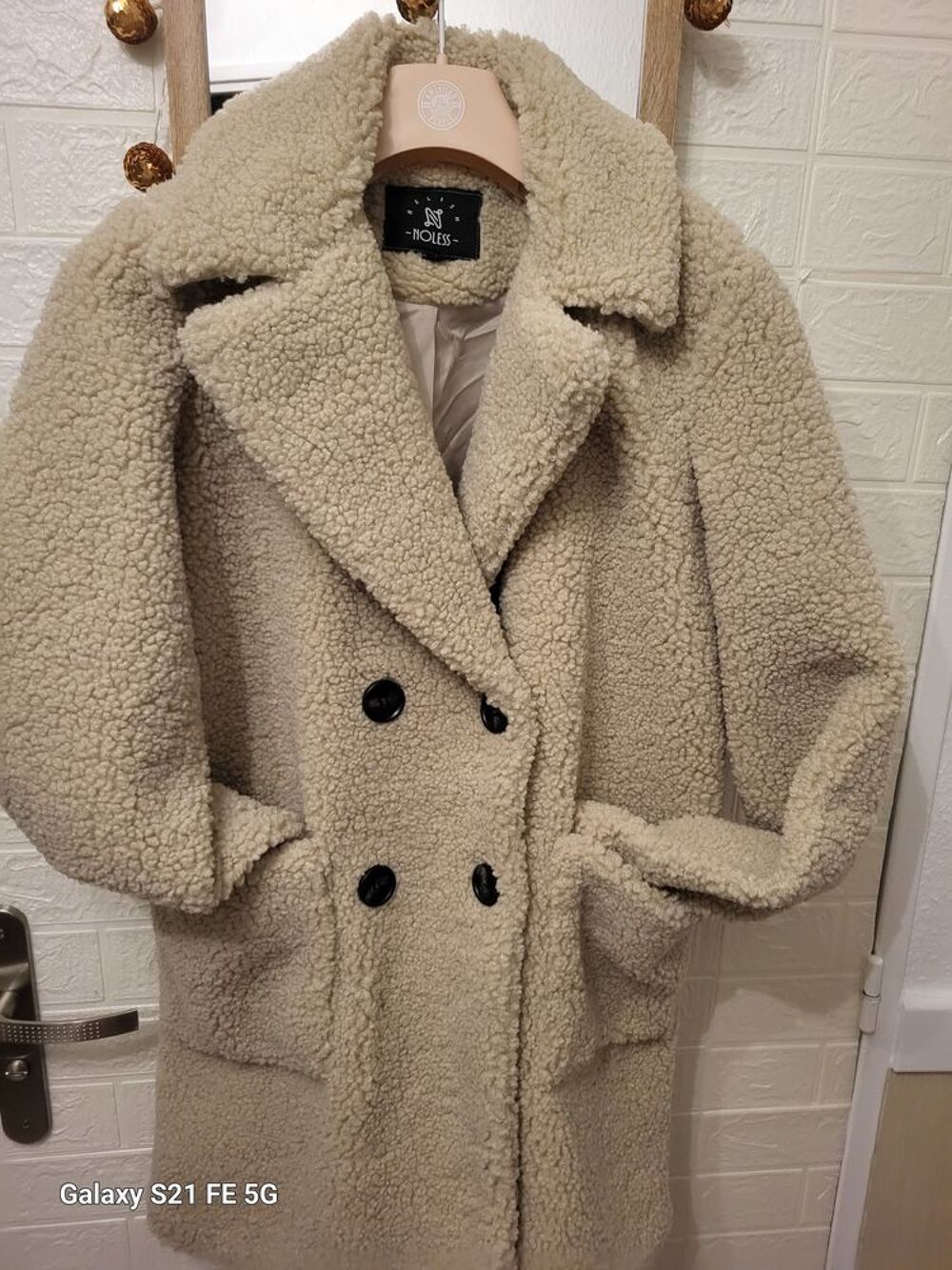Manteau effet peau de mouton Vêtements