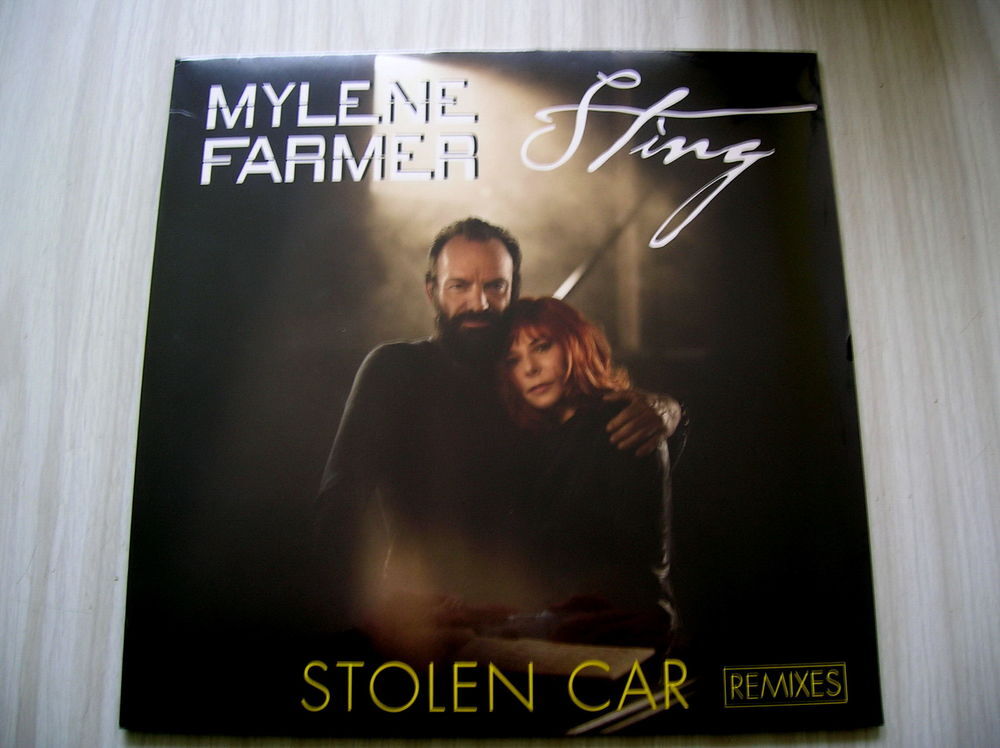 MAXI 45 TOURS MYLENE FARMER et STING Stolen car Remixes 1/2 CD et vinyles