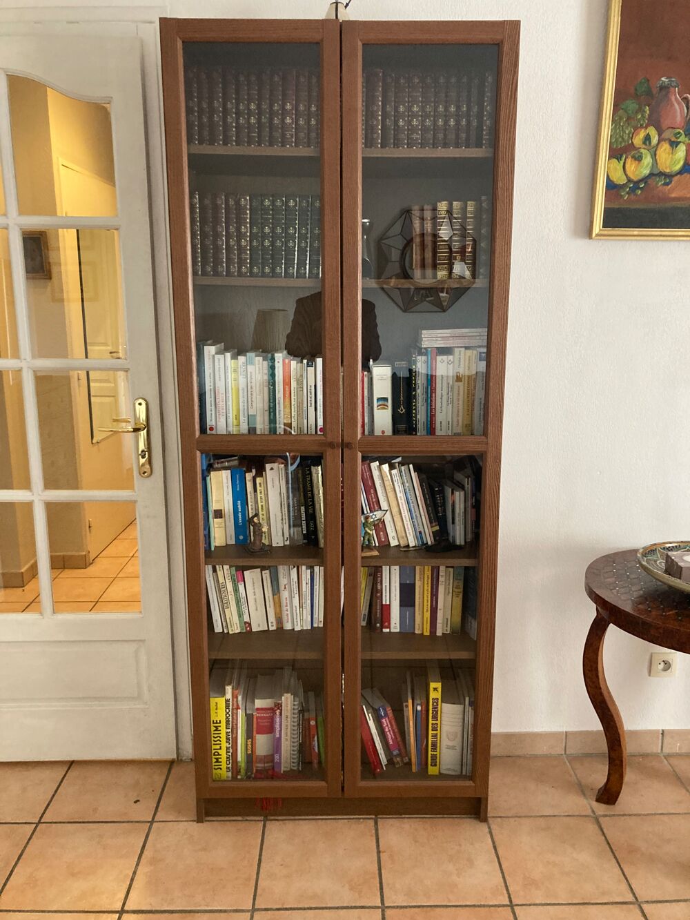 Deux Biblioth&egrave;ques identiques avec portes vitr&eacute;es Meubles