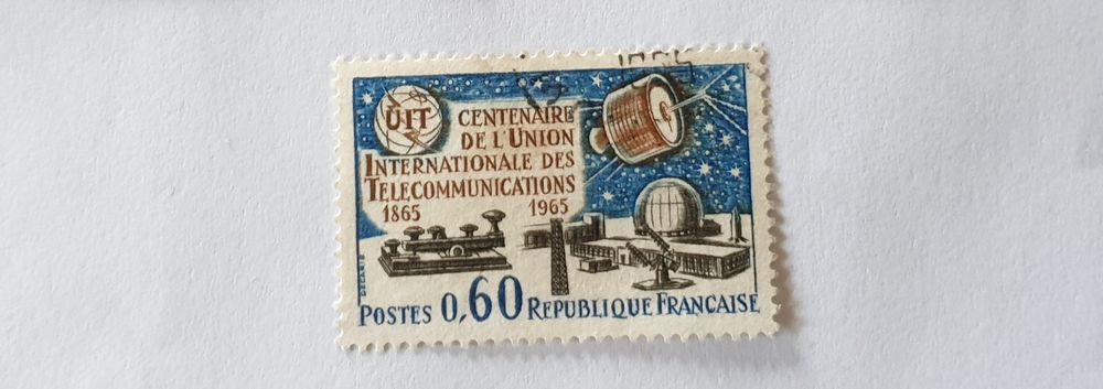 Timbre france Centenaire de l'union 1965-0.08 euro 