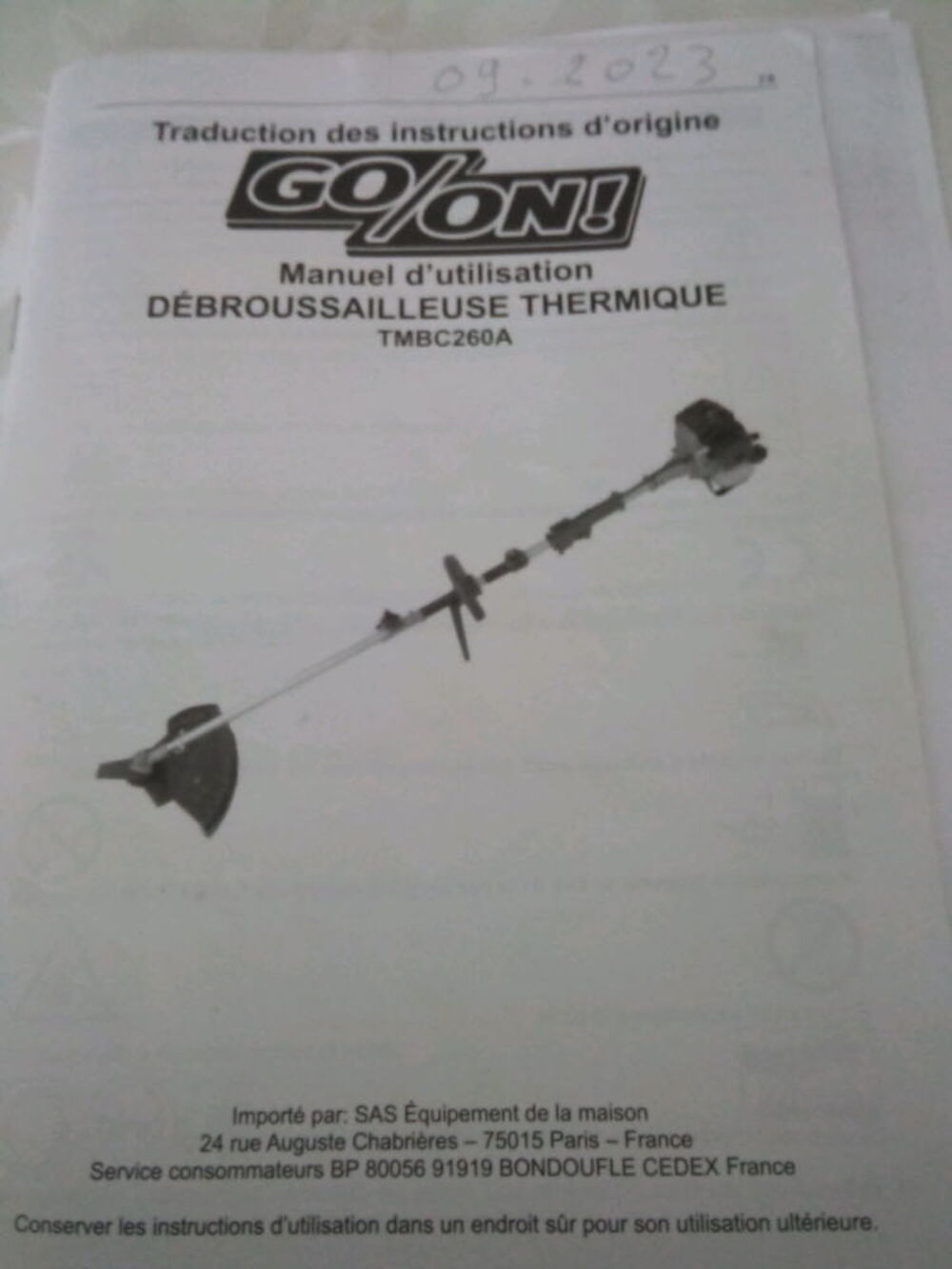D&eacute;broussailleuse Jardin