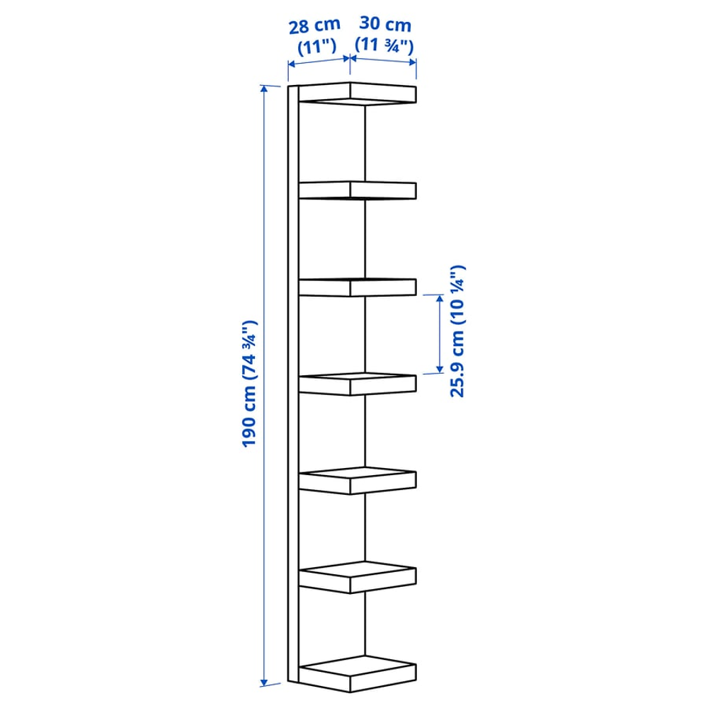 &Eacute;tag&egrave;re IKEA LACK effet ch&ecirc;ne blanchi Meubles