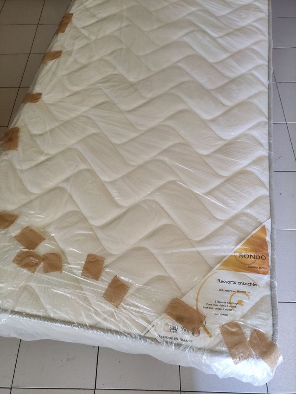 Sommier &agrave; lattes 90x190 avec 4 pieds + poss. achat matelas Meubles