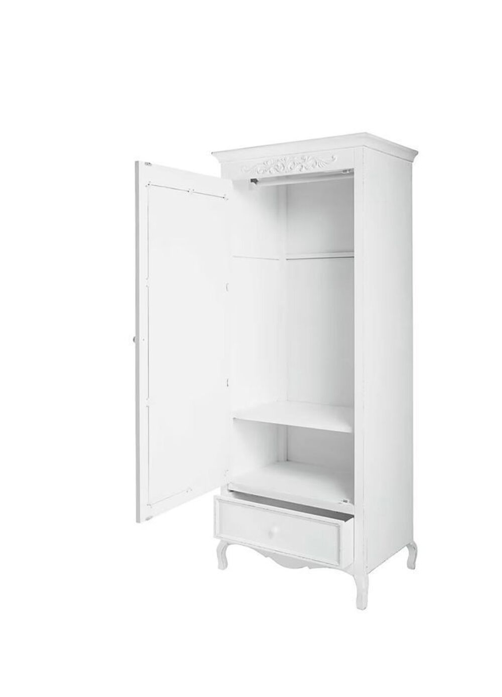 Armoire bonneti&egrave;re Maisons du Monde ELISA blanche avec miroir Meubles