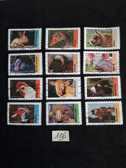 1 s�rie compl�te de timbres (0,40�)  N�.106 0.4 Les Forges (88)