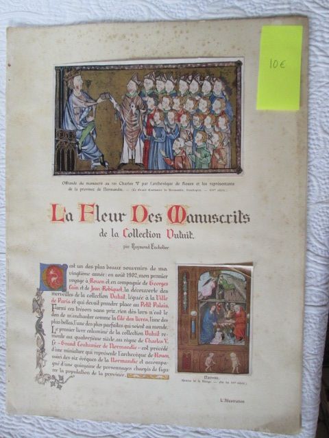 La fleur des manuscrits collection Dutuit 5 Herblay (95)