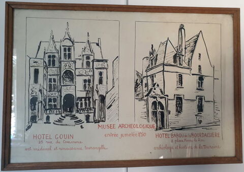 Dessin � l'encre de chine, unique et sign�...
Tours (37)