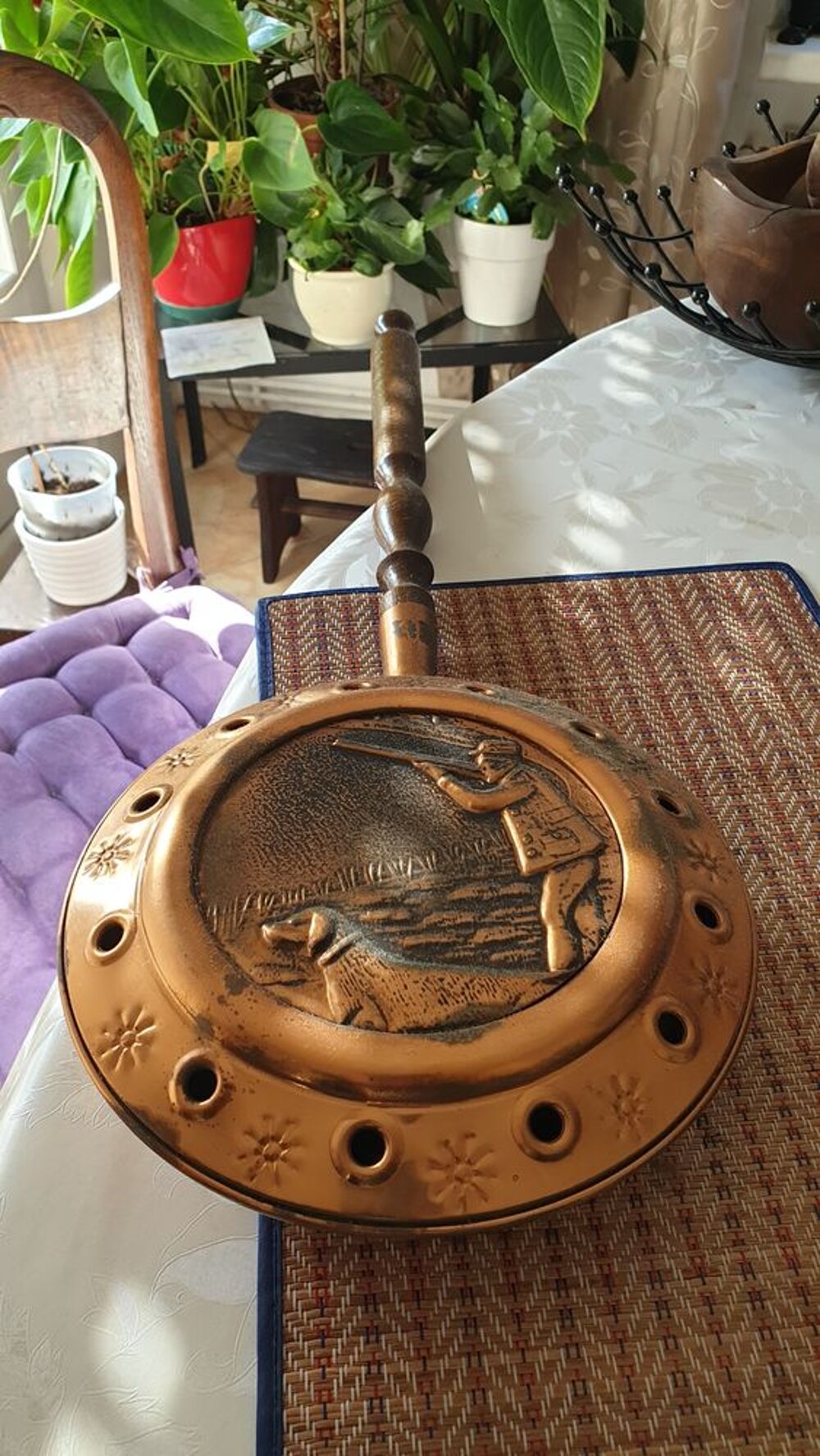 Bassinoire chauffe lit cuivr&eacute;e 35 euros Meubles