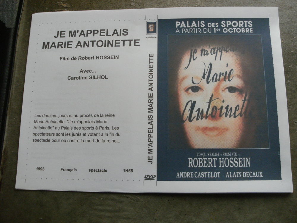 Film : " Je m'appelais Marie Antoinette " DVD et blu-ray
