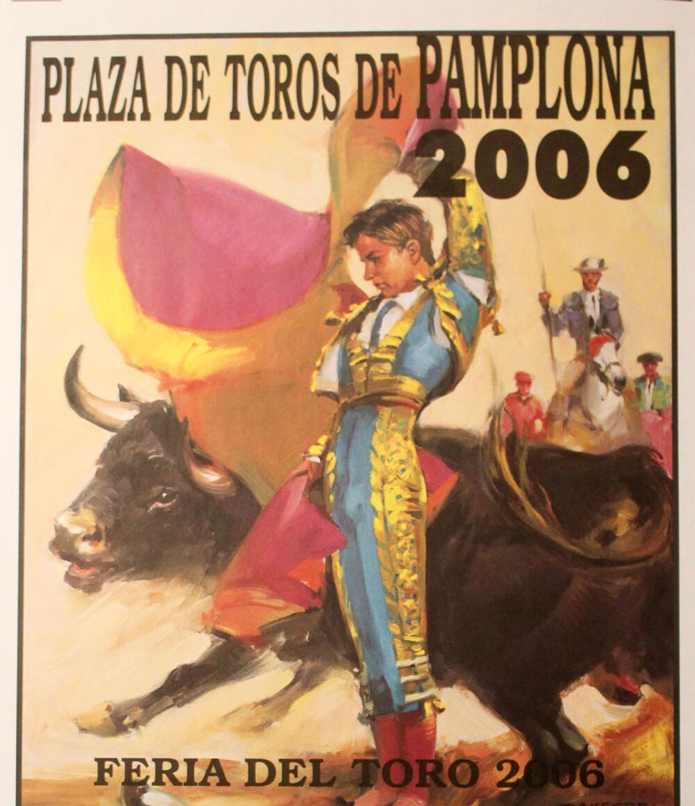 AFFICHE " FERIA DE PAMPLONA 2006 " Décoration