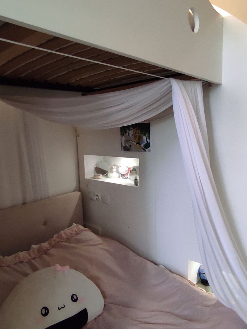 Lit mezzanine sur mesure &eacute;b&eacute;niste + lit 2 places ? Rangement Meubles