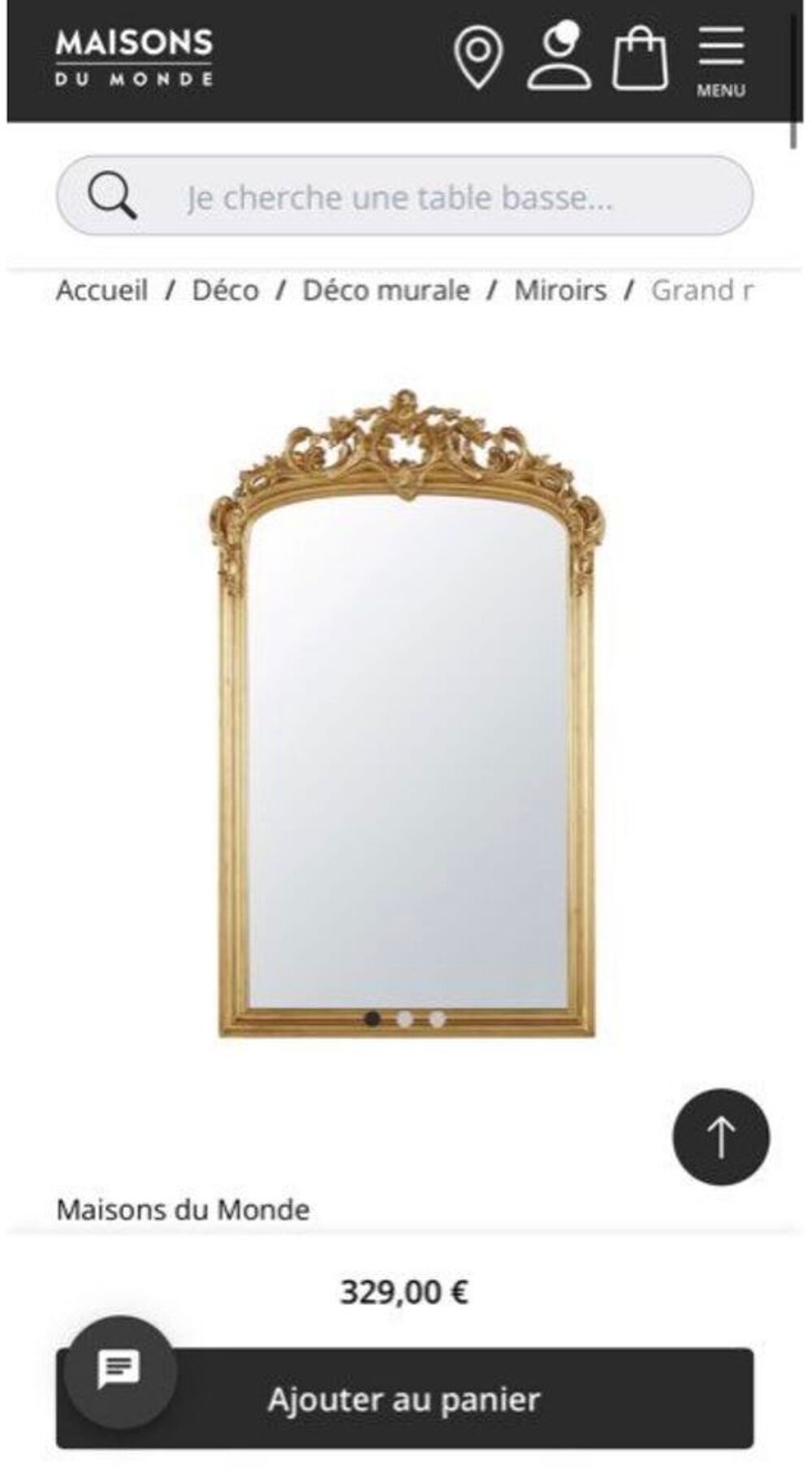 miroir maison du monde Décoration