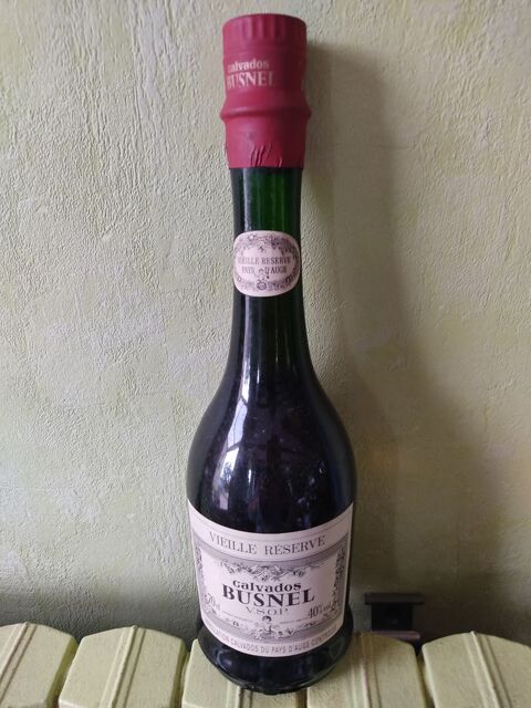 Ancienne bouteille Calvados BUSNEL Valenciennes (59)
