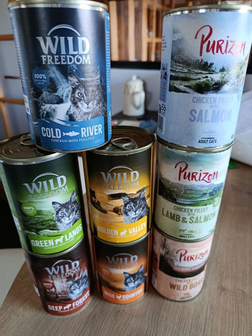   Boîtes de conserve pâtée pour chat adulte excellente qualité 
