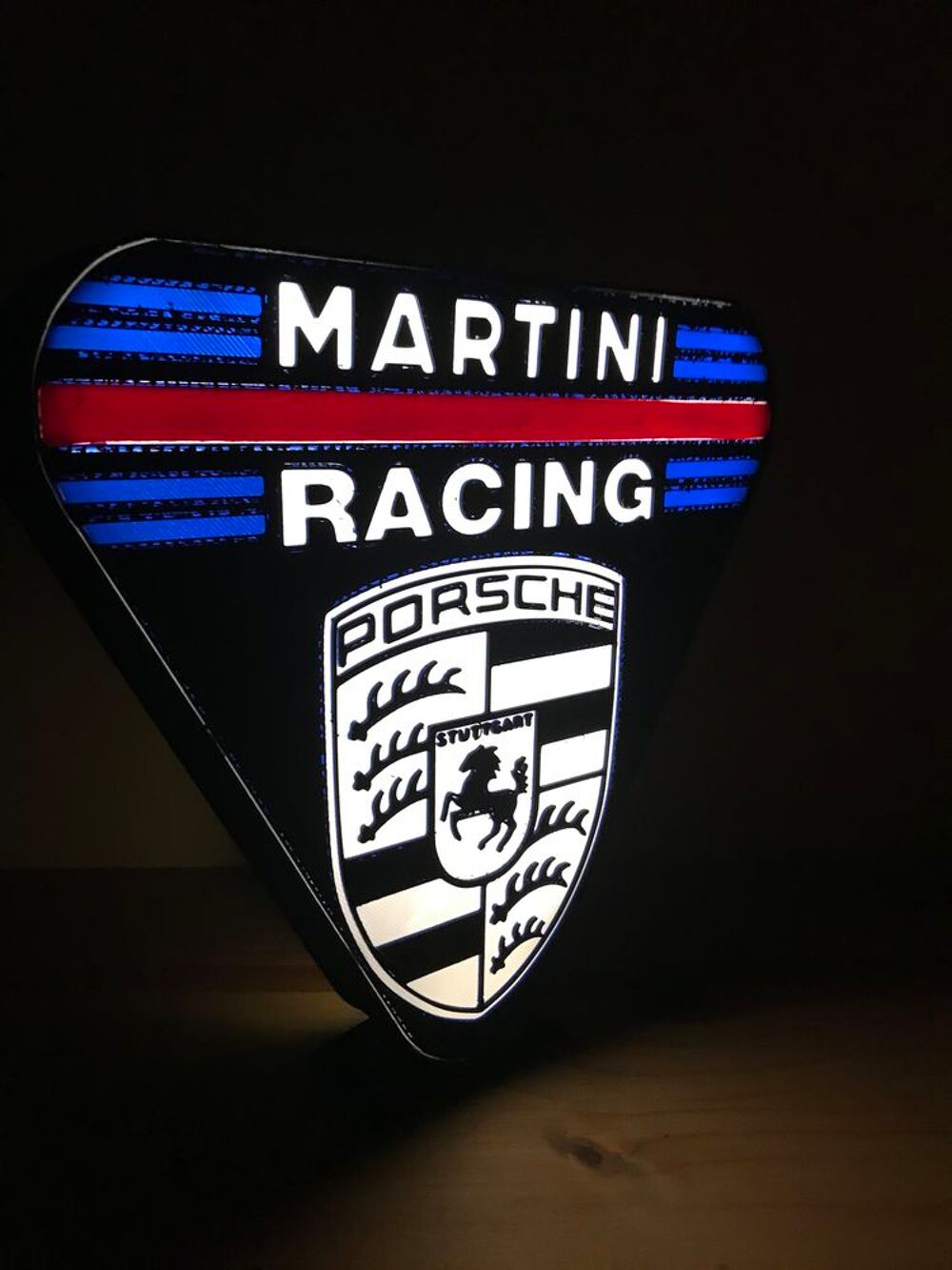 Lampe MARTINI RACING &eacute;clairage leds &agrave; piles Décoration