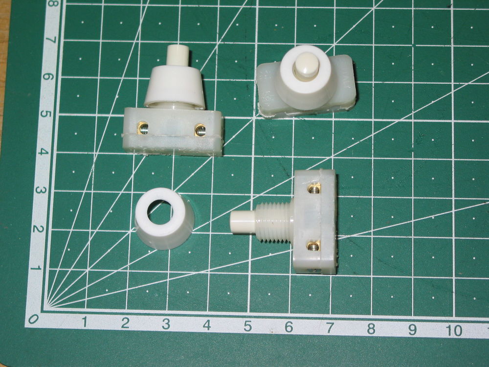 Lot de 3 interrupteurs poussoir on/off lampe JUMO ou autre l Bricolage