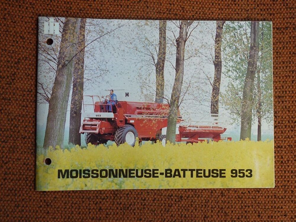 Brochure catalogue Moissonneuse-Batteuse IH 953 
