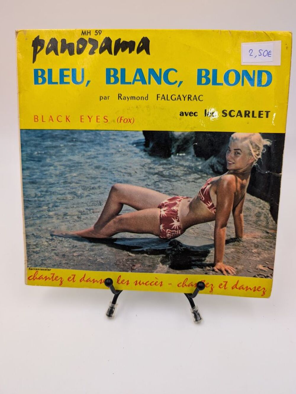 Vinyle 45 tours Black Eyes (Fox) avec les Scarlet : Bleu... CD et vinyles