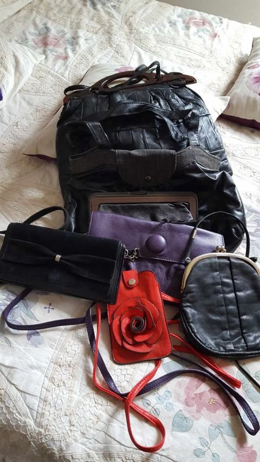 Sept sacs a main neufs styl&eacute;s N&deg; 1400 Maroquinerie
