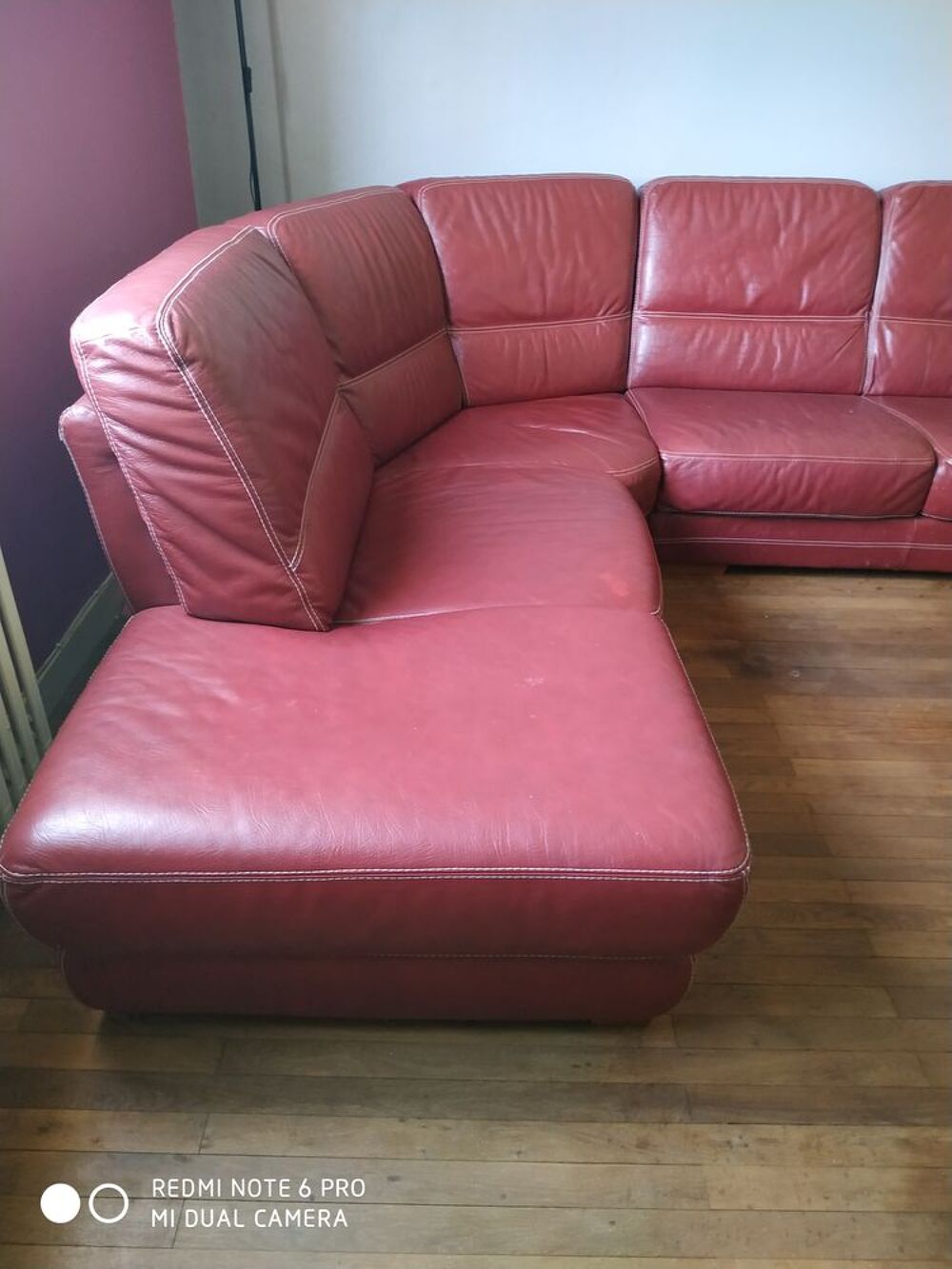 Salon d'angle (cuir) Meubles