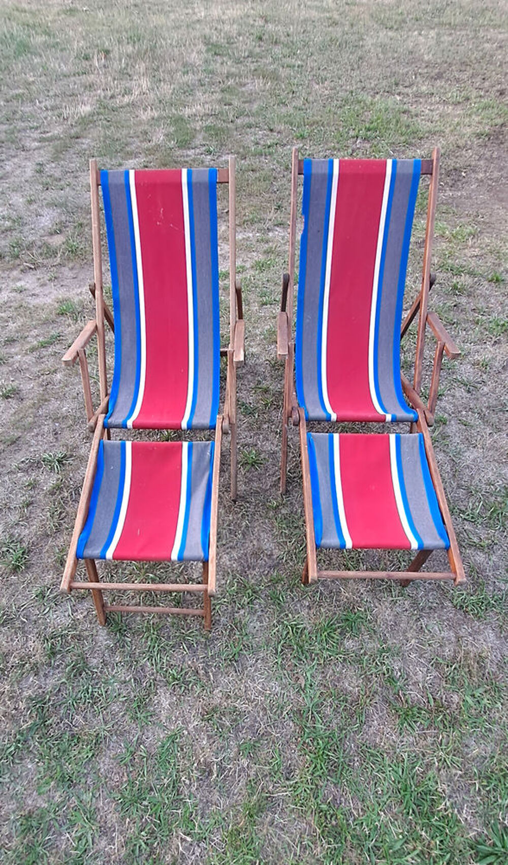 Duo de Chaises Longues Anciennes Meubles