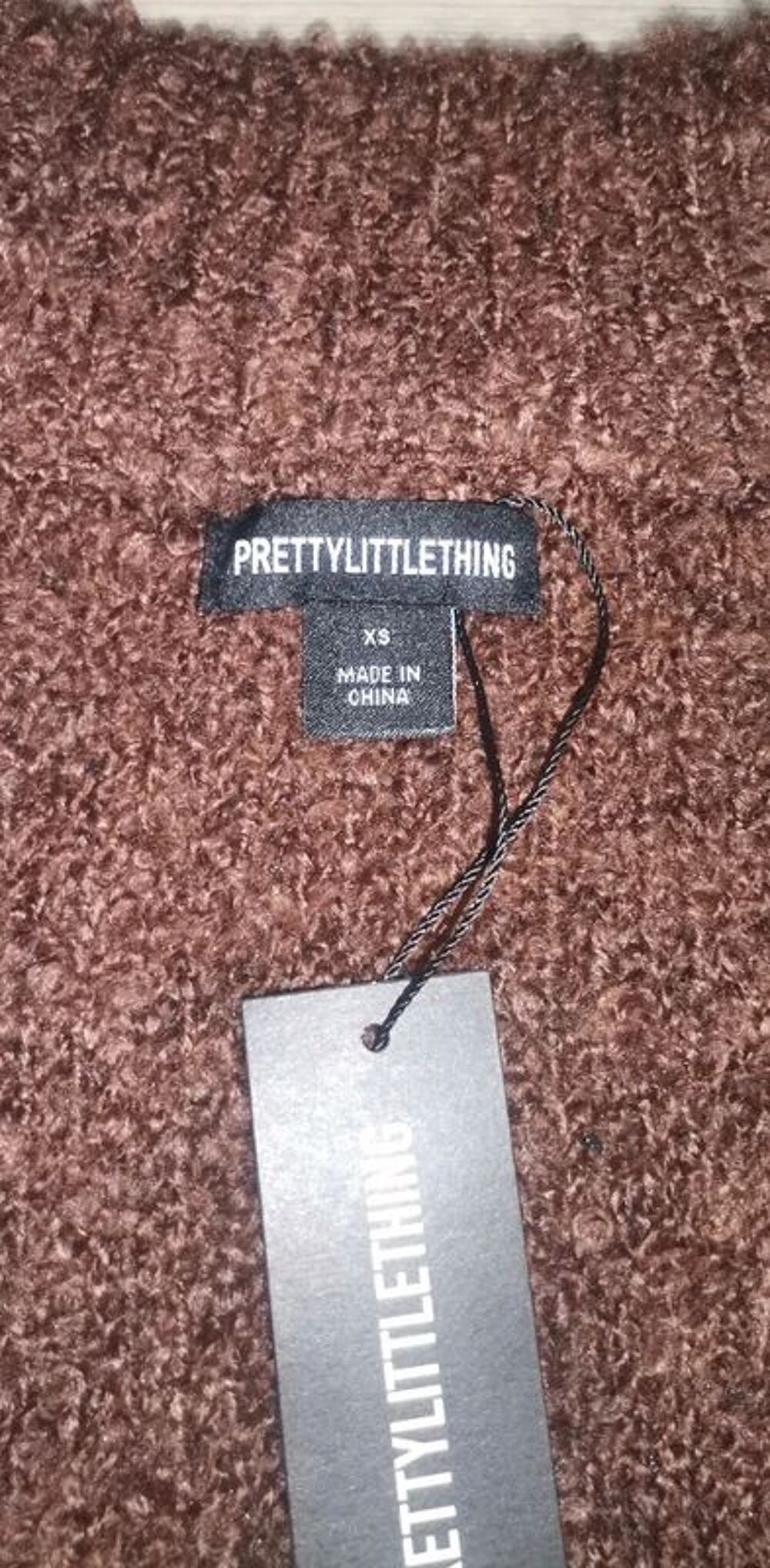 Gilet peluche femme neuf PrettyLittleThing taille XS Vêtements
