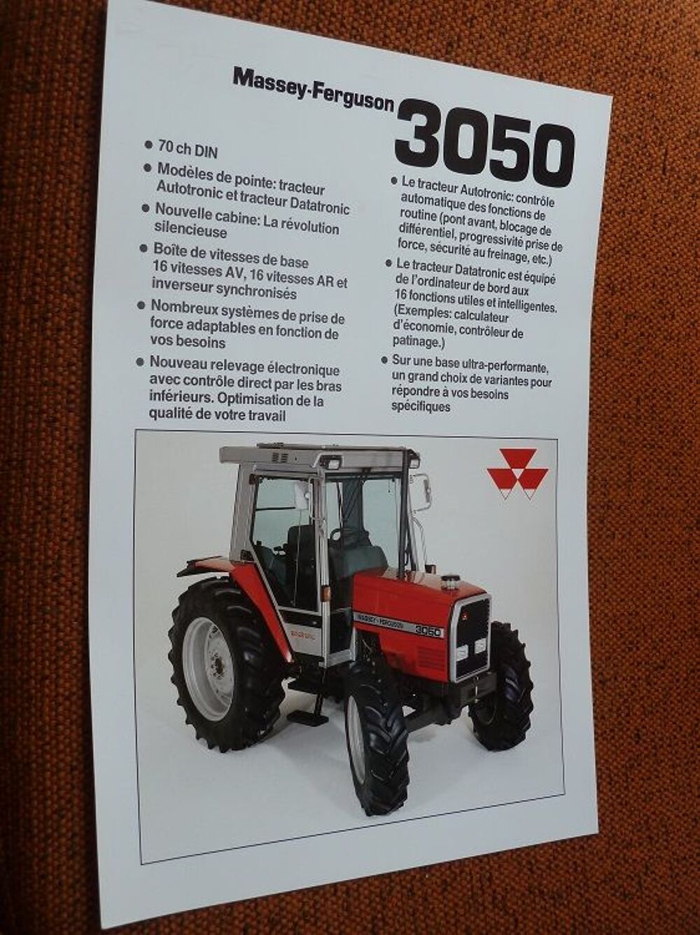Prospectus MASSEY MF 3050 4x4 