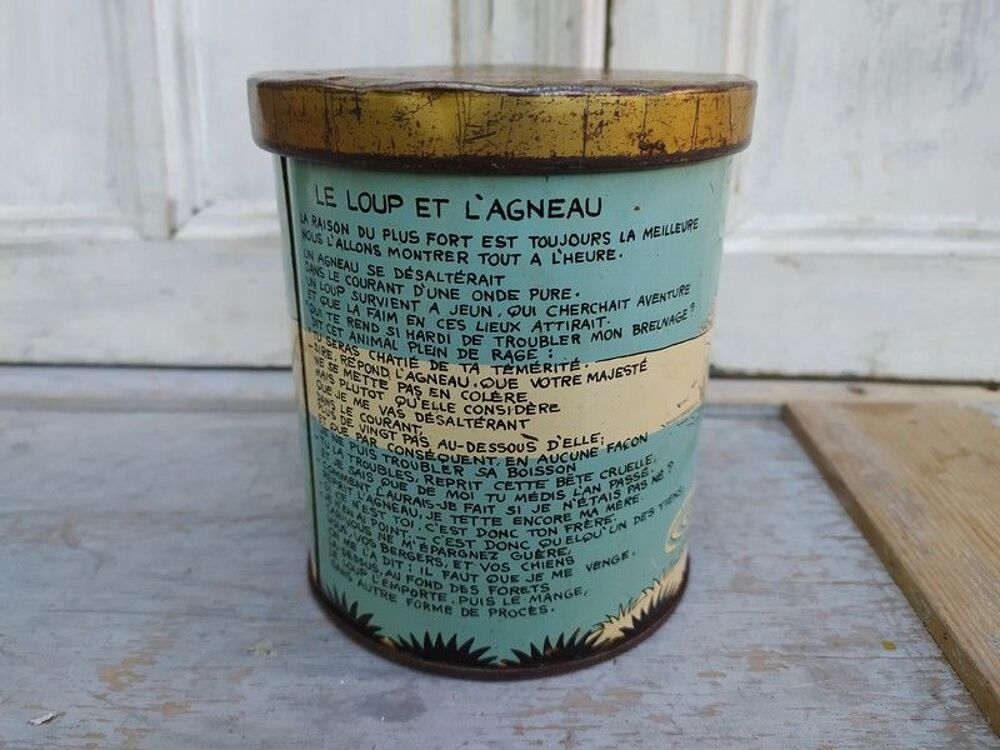 Boite Publicitaire La Pie qui Chante Fable Loup et l'Agneau 