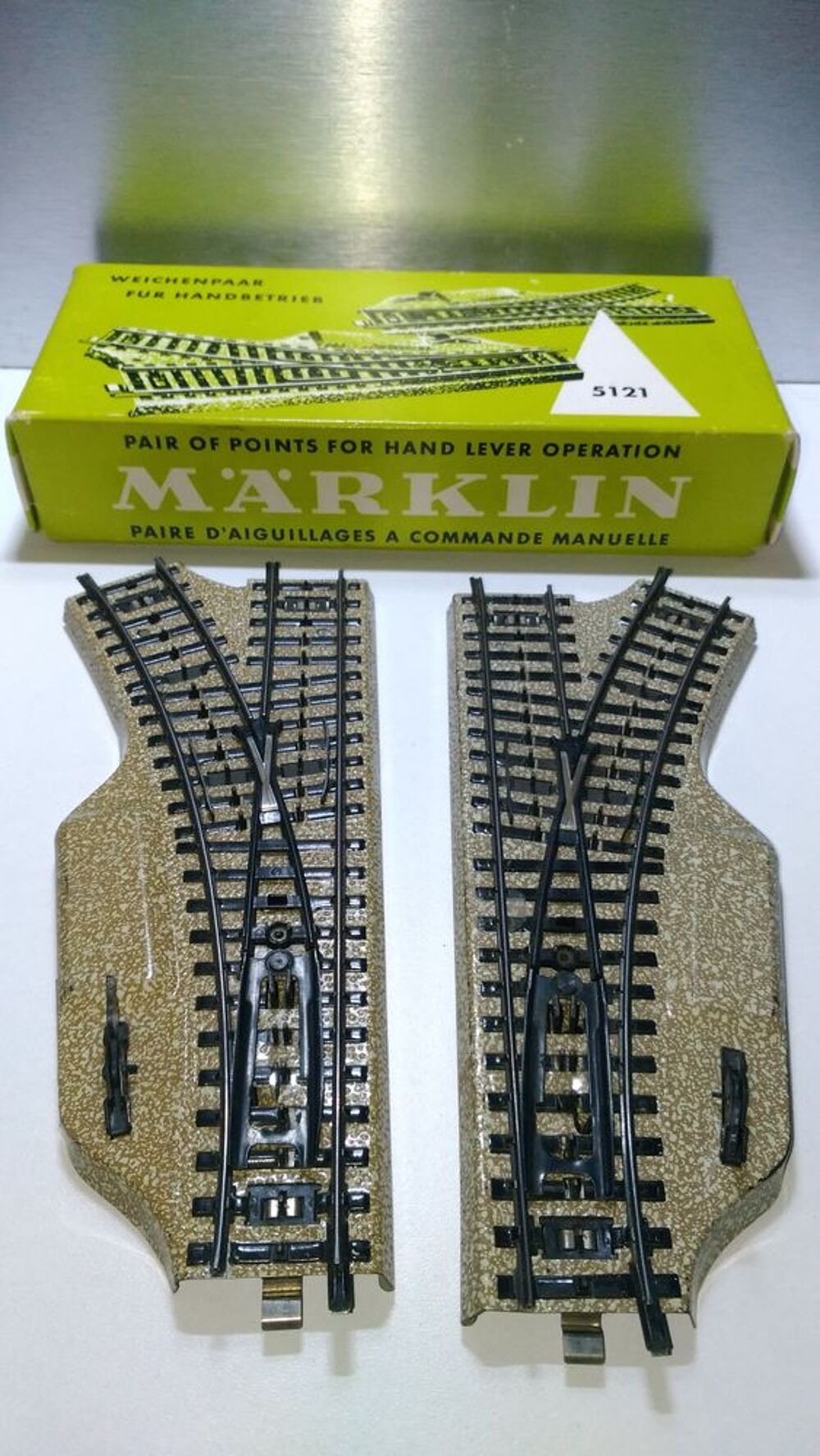 train HO MARKLIN 5121 - 2 aiguillages manuel D+G Jeux / jouets