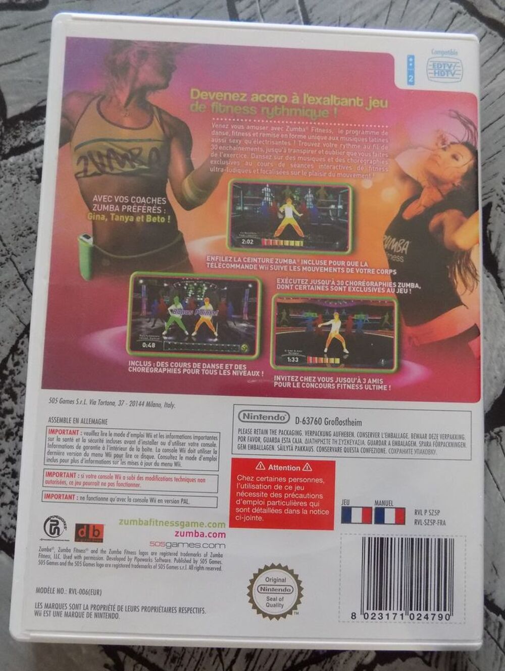Zumba fitness party Consoles et jeux vidéos