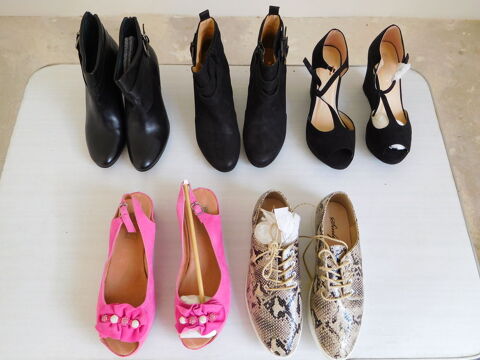 Chaussures femme � prix tr�s bas en cuir neuves - pivoine94 15 Vitry-sur-Seine (94)