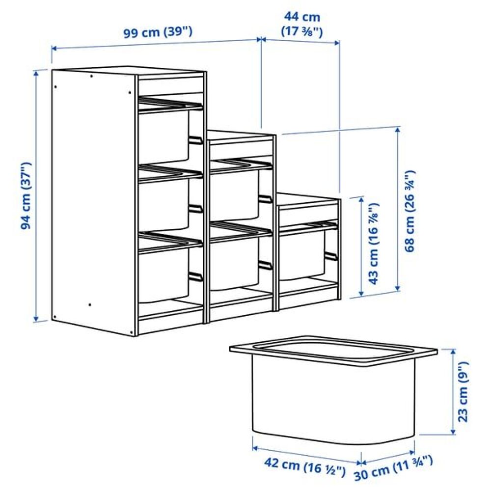 Meuble escalier Trofast Mobilier enfants