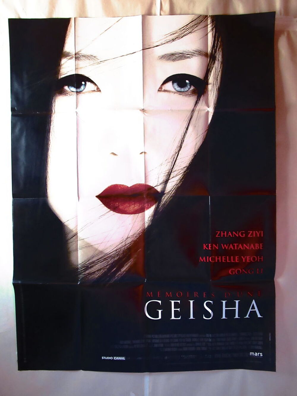 Affiche de cin&eacute;ma originale M&eacute;moires d'une geisha 120x160 cm 