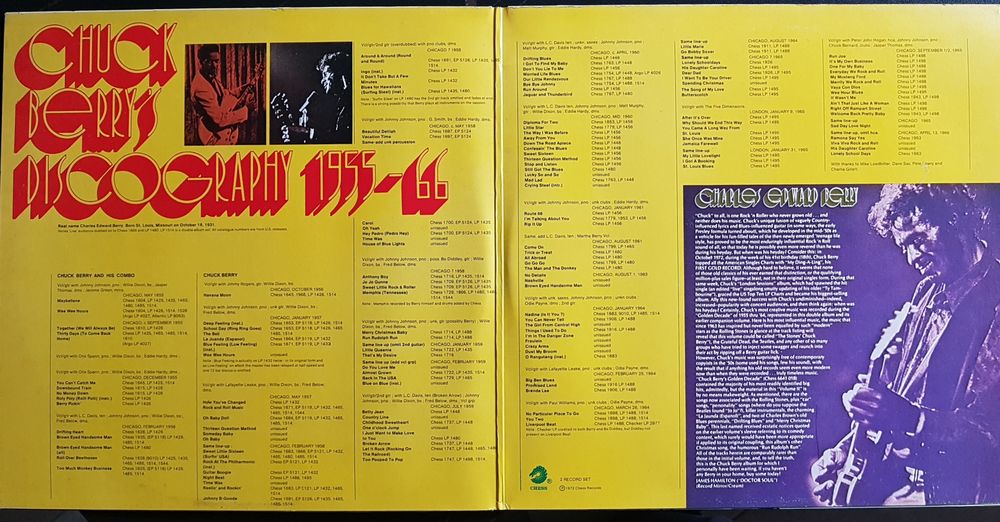 33T x 2 Chuck Berry's Golden Decade Vol. 2 CD et vinyles