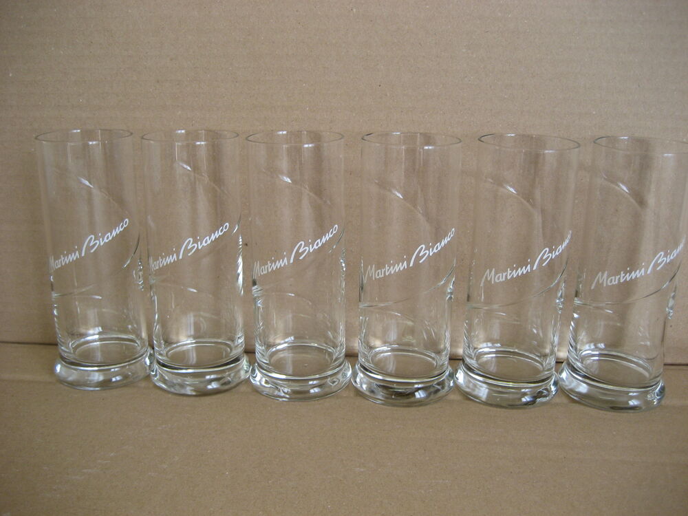 lot 6 verres " Martini Bianco " , neufs Cuisine