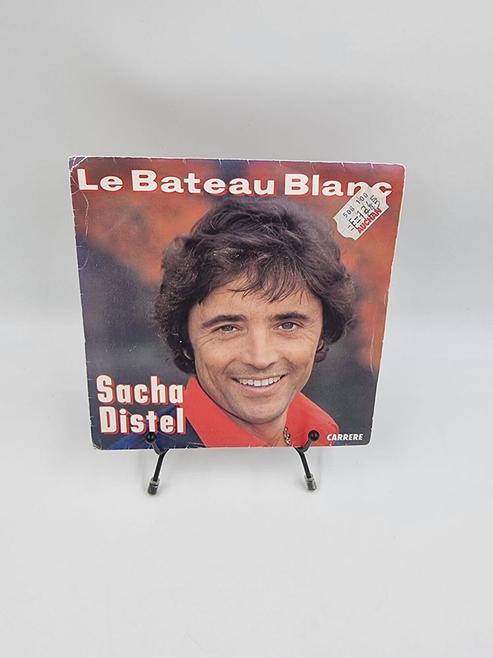 Vinyle 45 tours Sacha Distel : Le Bateau Blanc avec fourreau CD et vinyles