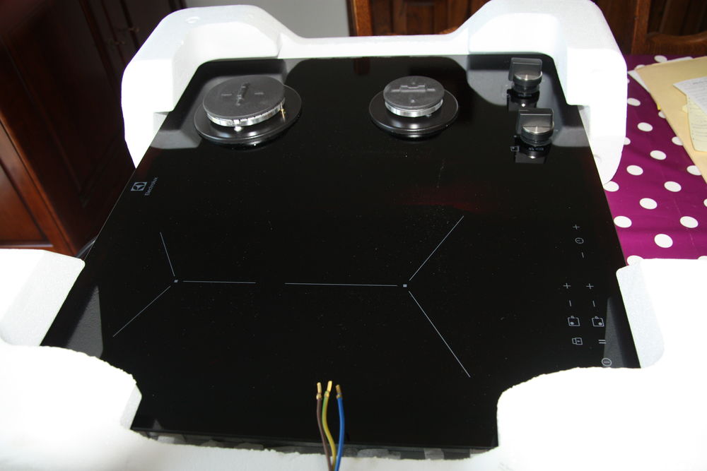 Plaque de cuisson mixte (induction-gaz) Electroménager