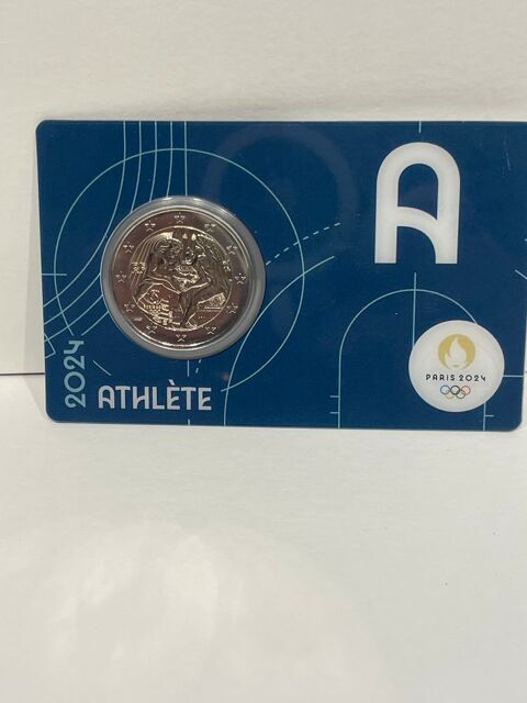 2 Euros Hercule 2024 Paris 2024 ''BLEU A'' de pAris 17 Dourdan (91)