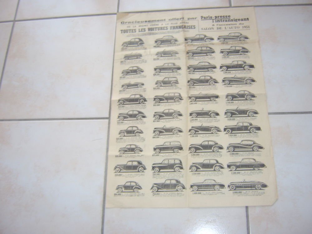 Guide Salon de l'auto 1951 Livres et BD