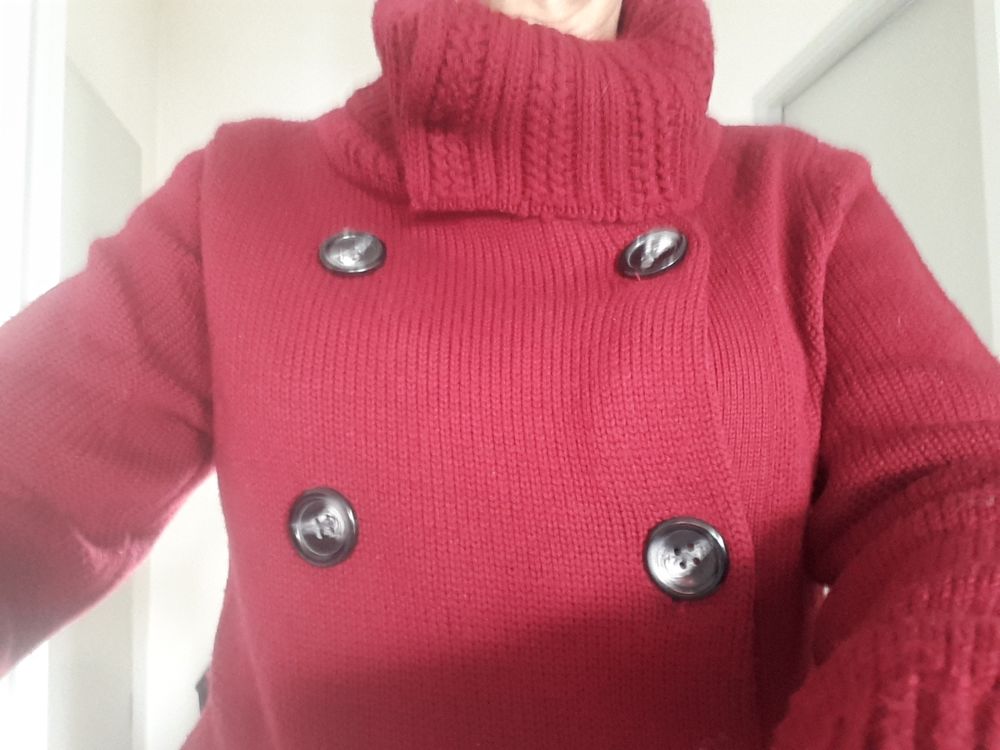 Gilet chaud col roul&eacute; en laine - 40/42 Vêtements