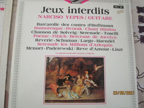 double vinyle  jeux interdits  Narciso Yépes guitare 8 Chanteloup-en-Brie (77)