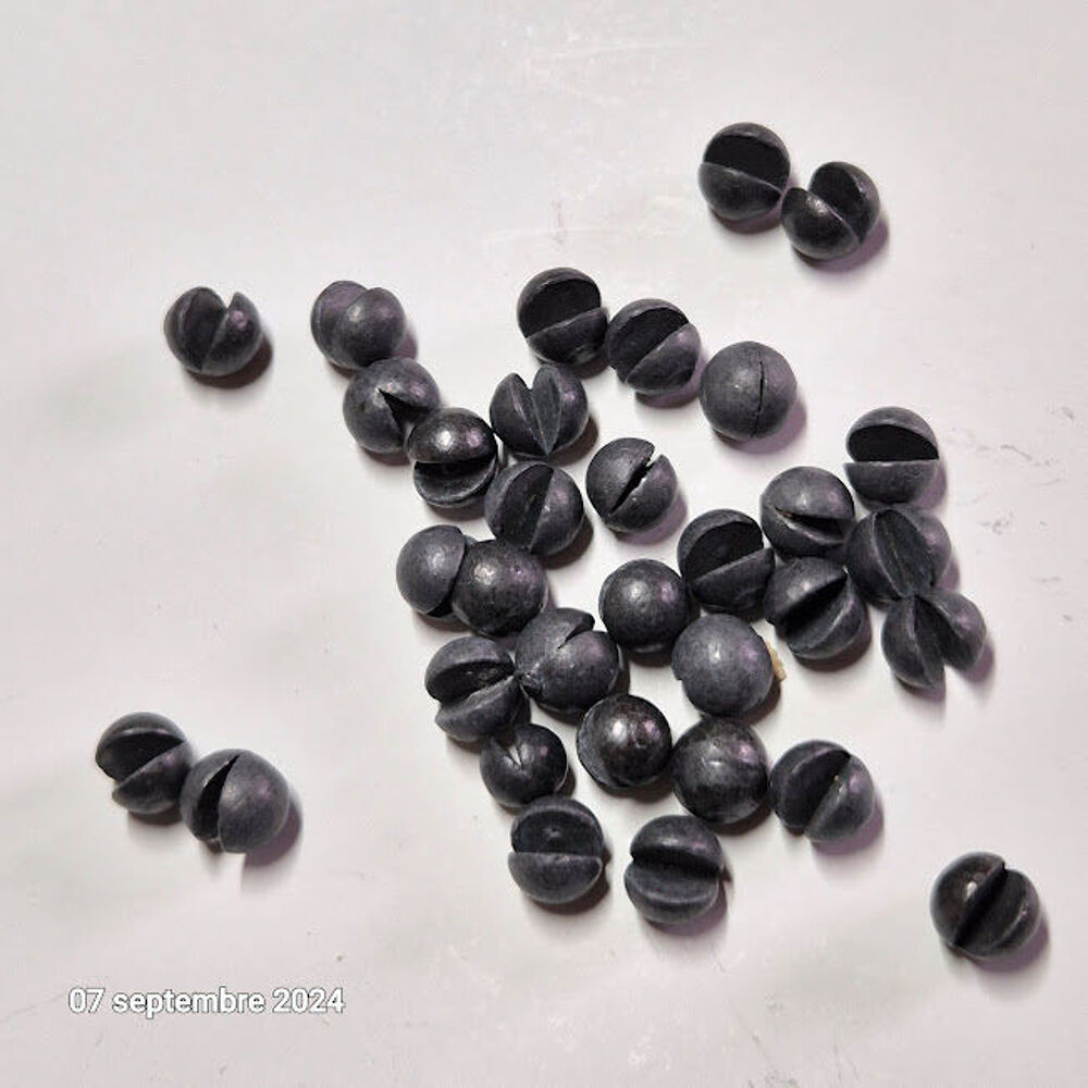Lot de 34 plombs fendus pour attraper tous les poissons (po Sports