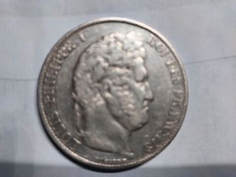 1 pièce de 5 francs française en argent année 1845 . 70 Dolus-d'Oléron (17)