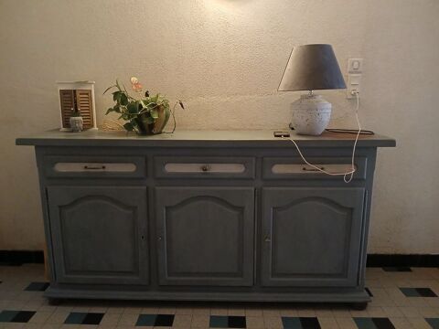 Donne buffet en aulne massif 3 portes 3 tiroirs 0 Espezel (11)