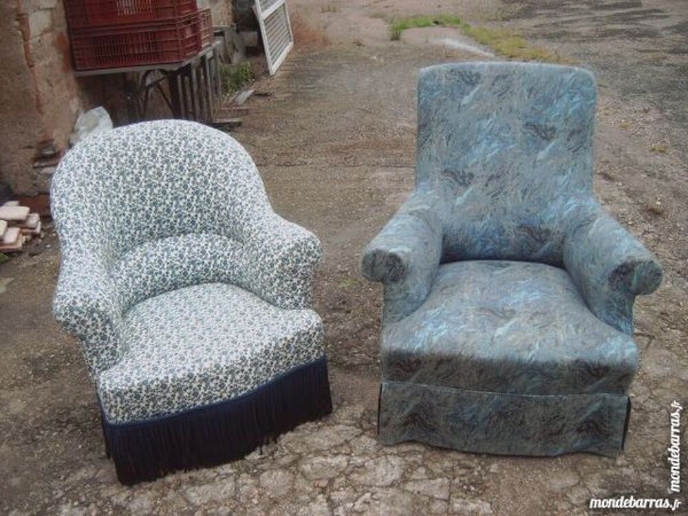 fauteuil crapaud + fauteuil tissu faire prix Meubles