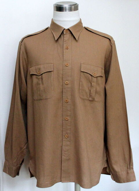 Chemise lin et coton tabac RALPH LAUREN T.XXL 100 Issy-les-Moulineaux (92)