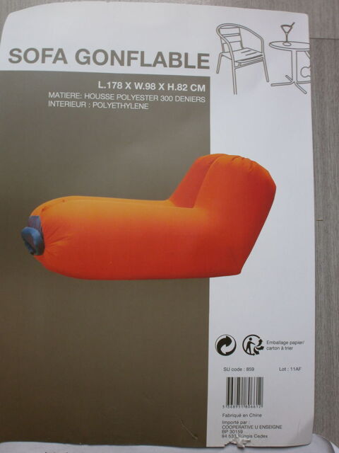 sofa gonflable neuf prix 20 20 Saint-Agnant (17)